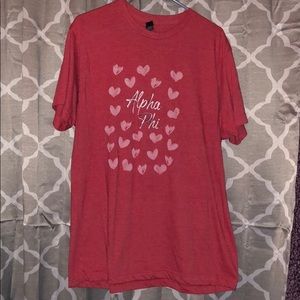 Red Alpha Phi shirt